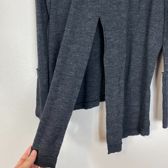 Free People Split Back Turtleneck Top Size Small - Picture 5 of 9